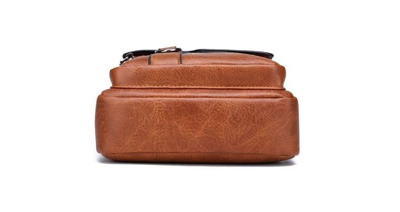 Bolsa Masculina de Couro + Carteira de Couro Brinde