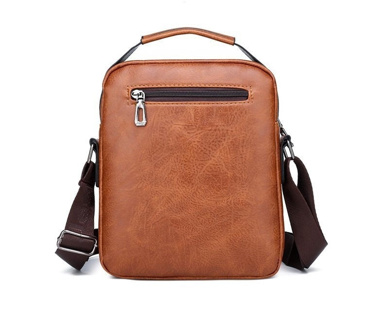Bolsa Masculina de Couro + Carteira de Couro Brinde