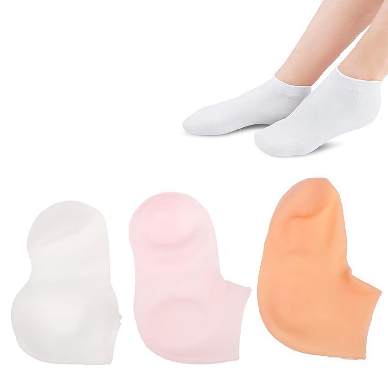 Meia de Silicone para Hidratar os Pés e Calcanhar