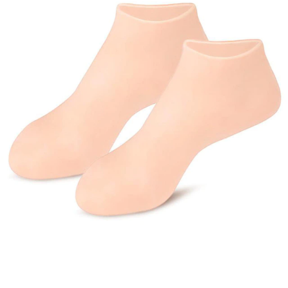 Meia de Silicone para Hidratar os Pés e Calcanhar