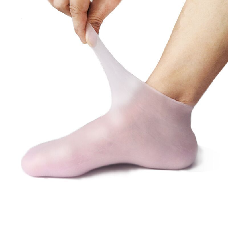 Meia de Silicone para Hidratar os Pés e Calcanhar