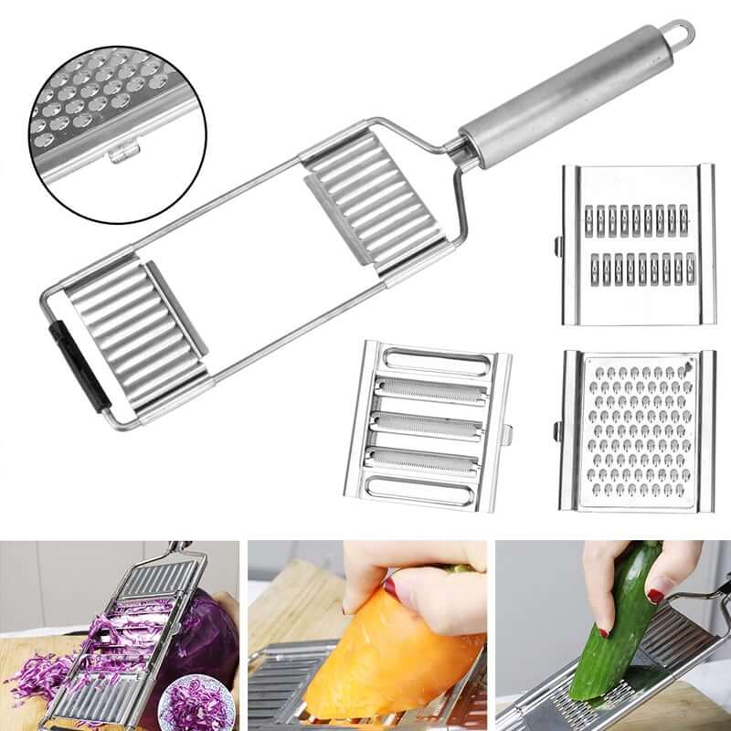 Ralador de Legumes Profissional Multiuso Com 4 Lâminas