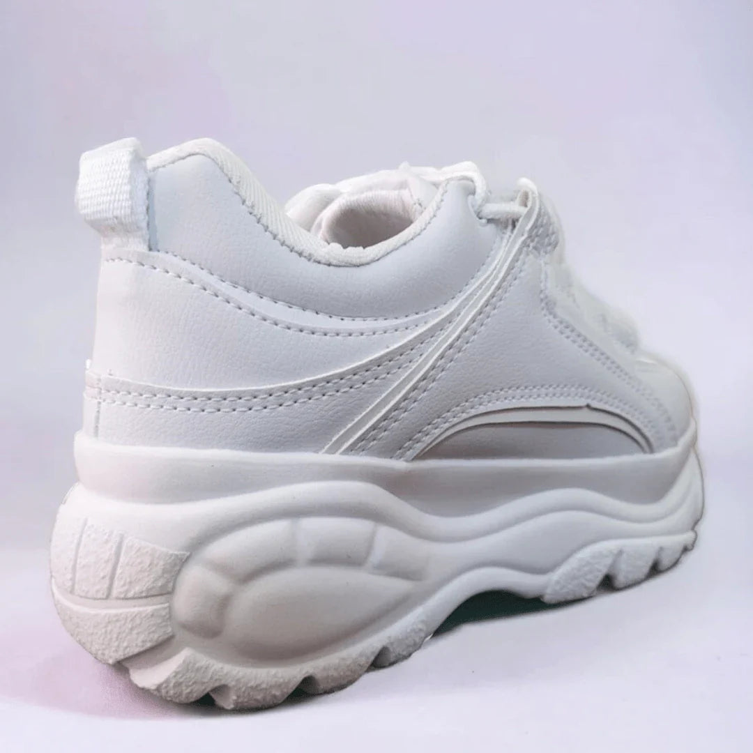 Tênis Feminino Branco Plataforma Blogueira