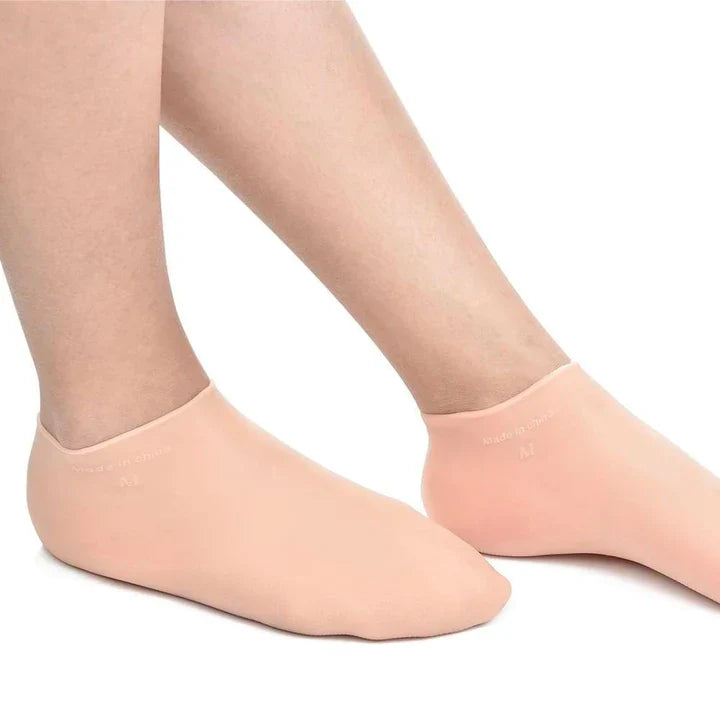 Meia de Silicone para Hidratar os Pés e Calcanhar